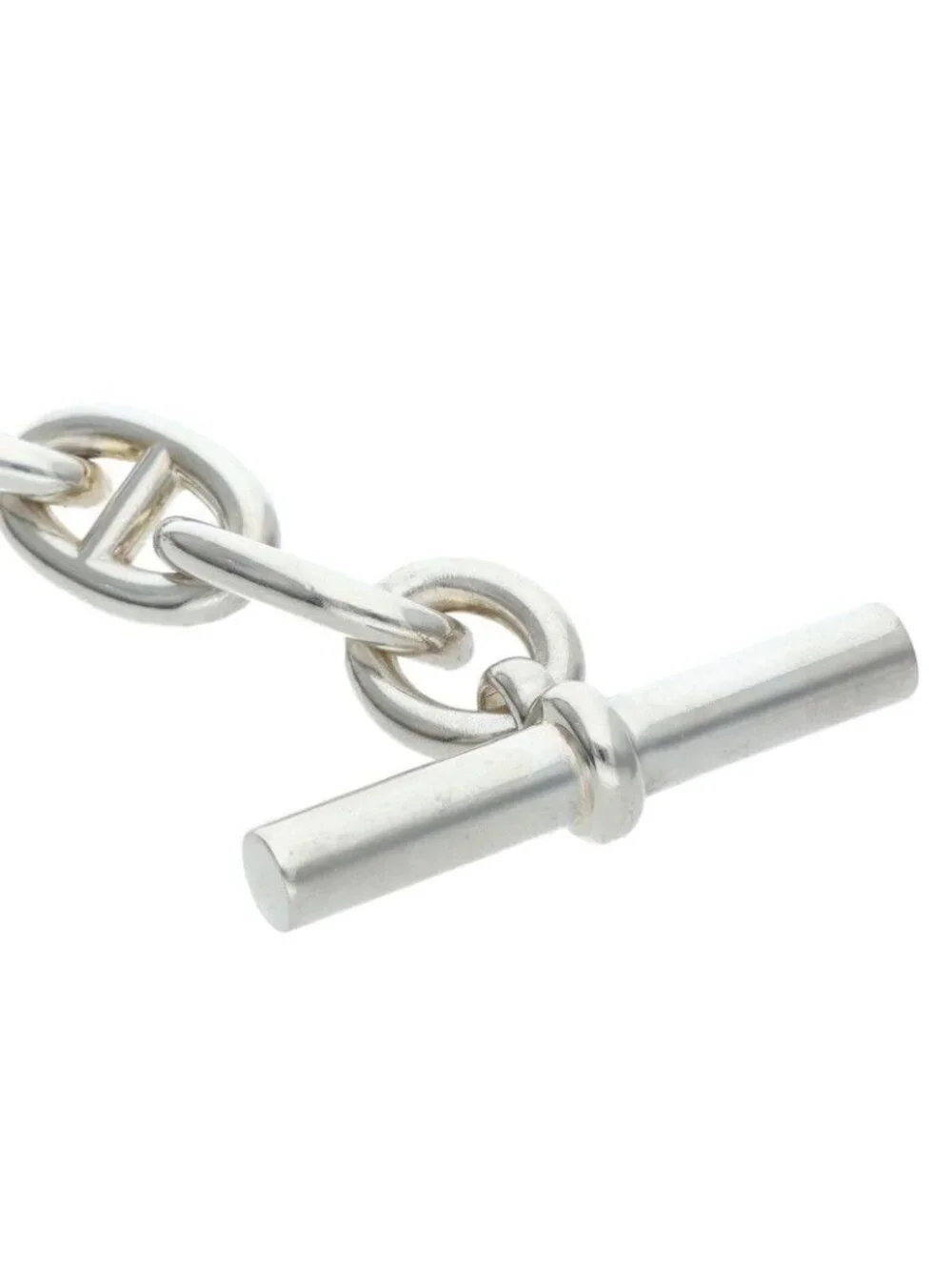 Hermes Chaine D'ancre TGM Silver Bracelet